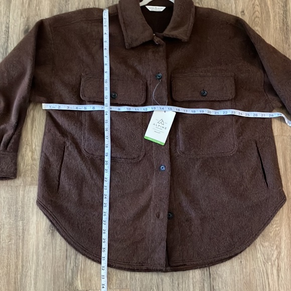 ALPINE DESIGN Women's Wayfarer Fleece Shirt Jacket. Chocolate Brown. Size XXL. - Picture 12 of 13